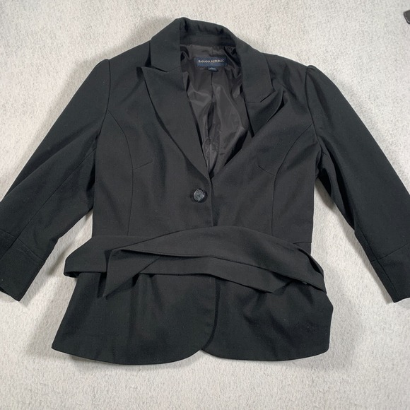 Banana Republic Jackets & Blazers - Banana Republic Jacket Womens 6 Black‎ Causal